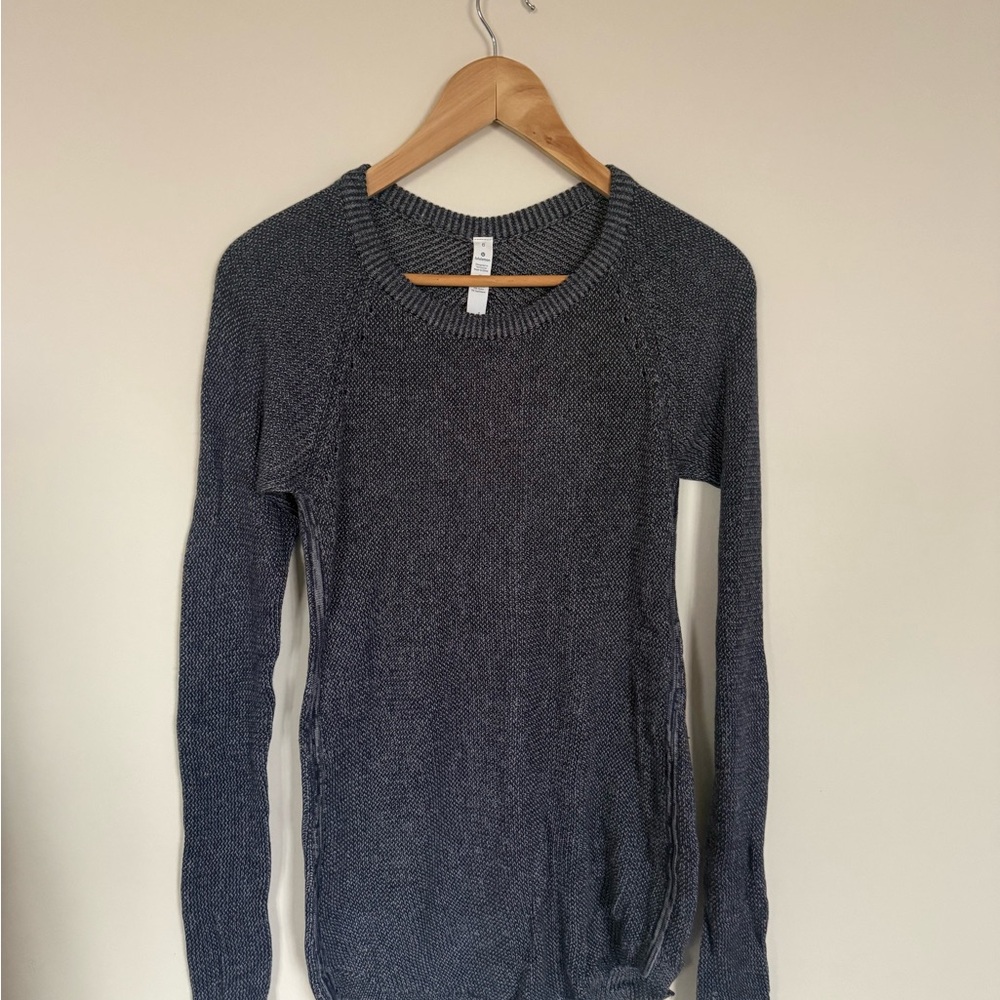 lululemon athletica Charcoal Knit Crewneck Sweater